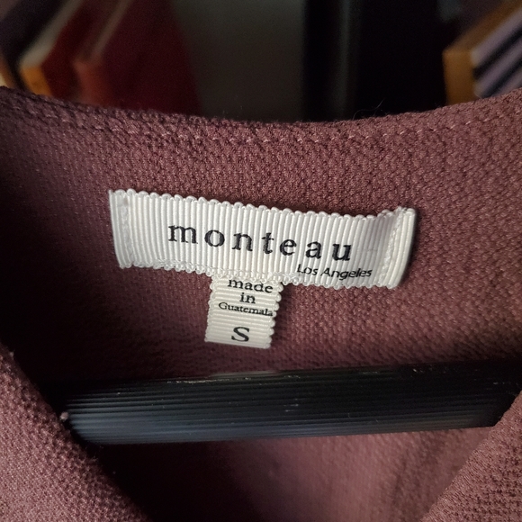 Cute taupe side wrap blouse - Picture 5 of 5